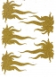 Preview: 270 Bügelmotiv Flamme gold